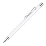 TRAVIS COLOUR Ball Pen in White with trim