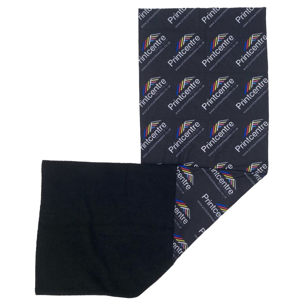Branded Full Colour Band-It with Black Fleece
