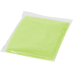 Branded Ziva disposable rain poncho with storage pouch