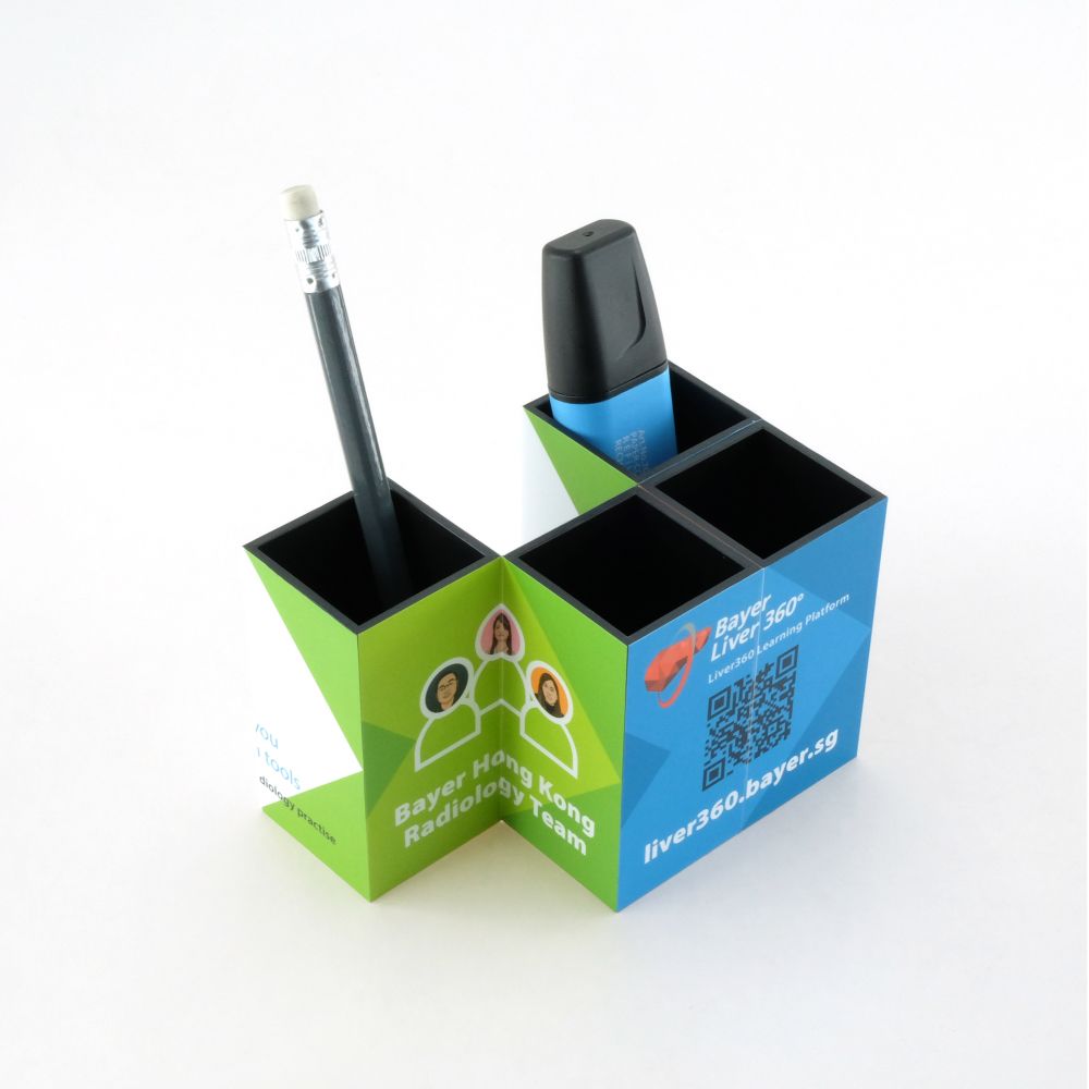 Branded Magic Flip Pen Pot