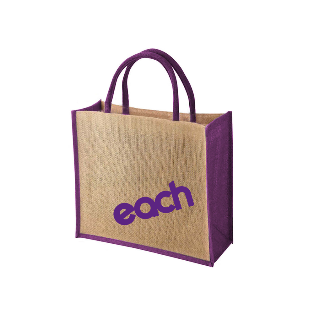 Aura Accented Jute Bag