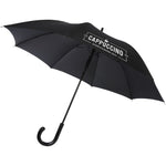 Branded Fontana 23" auto open umbrella with carbon look and crooked handle