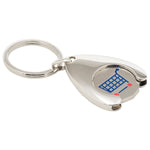 Branded Wishbone Trolley Coin Keyring (Stamped Iron Soft Enamel Infill)
