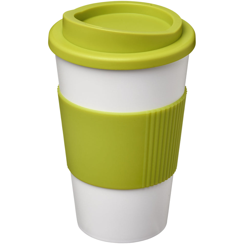 Branded Americano® 350 ml insulated tumbler with grip