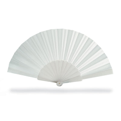 Branded Manual hand fan with plastic handle