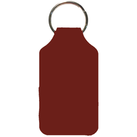 Recycled Imitation Leather Key Fob - Square Shape