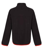 Regatta Kids Full Zip Micro Fleece Jacket Black/Classic Red