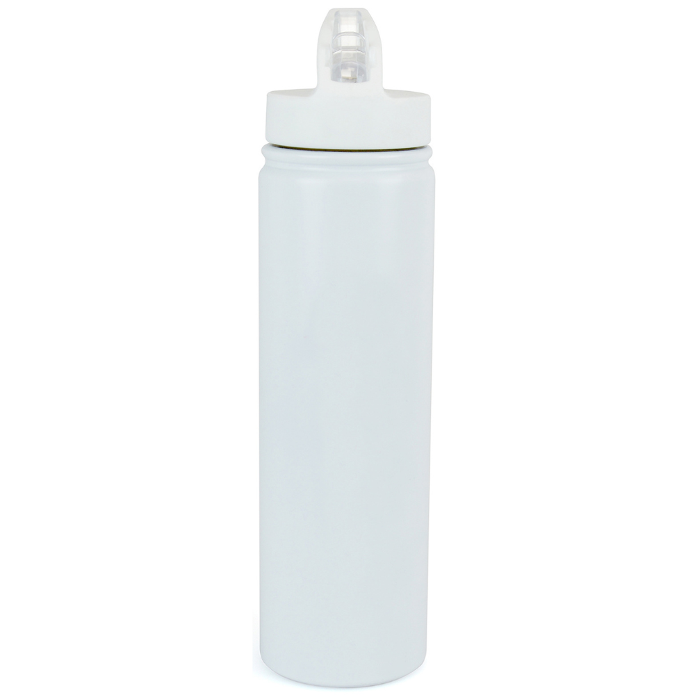 Alice Double Wall Stainless Steel Bottle, with mouthpiece and straw