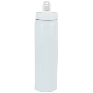 Alice Double Wall Stainless Steel Bottle, with mouthpiece and straw