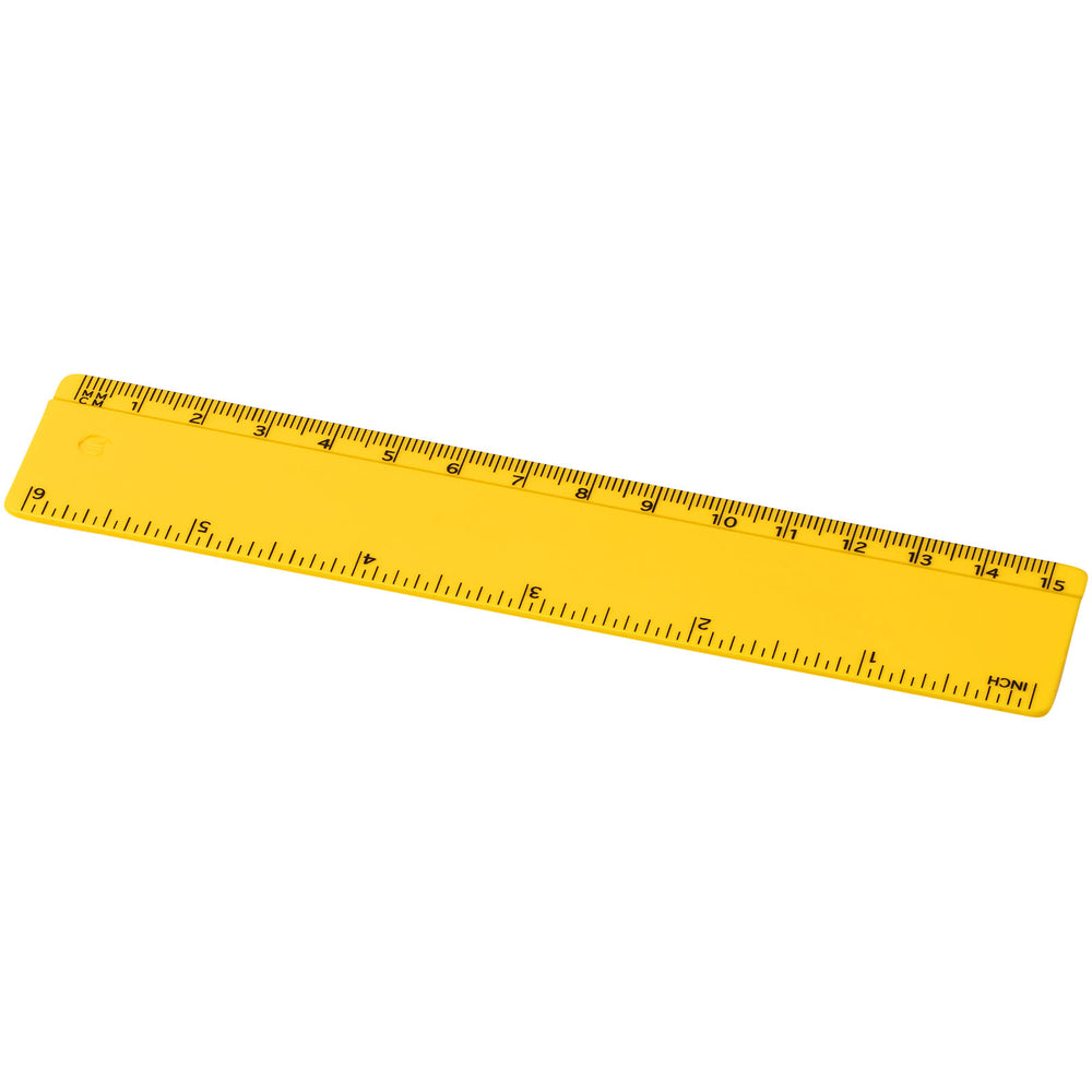 Branded Refari 15 cm recycled plastic ruler