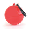 White Poncho In Plastic Ball with Split Ring Keyring