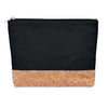 Branded Cork & cotton cosmetic bag