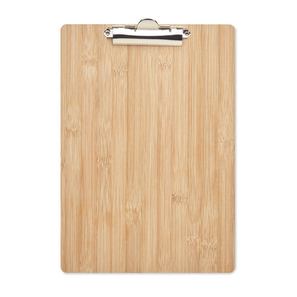 Branded A4 bamboo clipboard