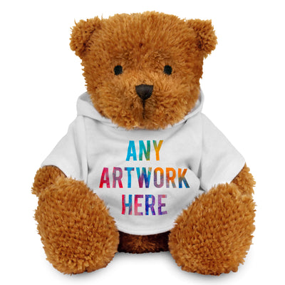 Branded White Hoodie Bear