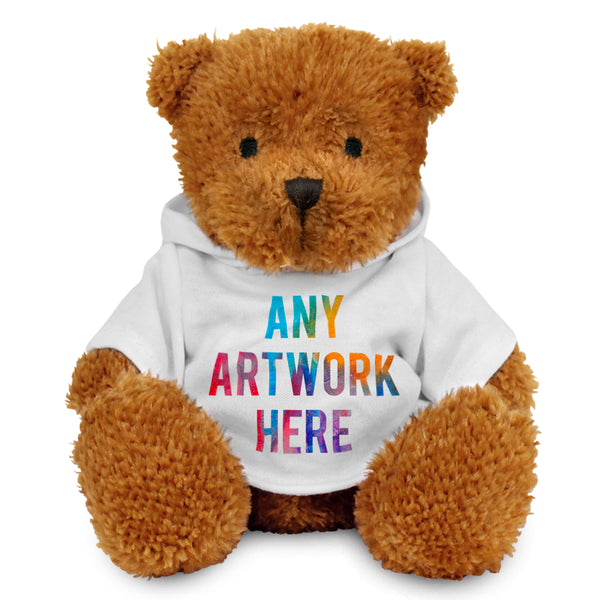 Branded White Hoodie Bear
