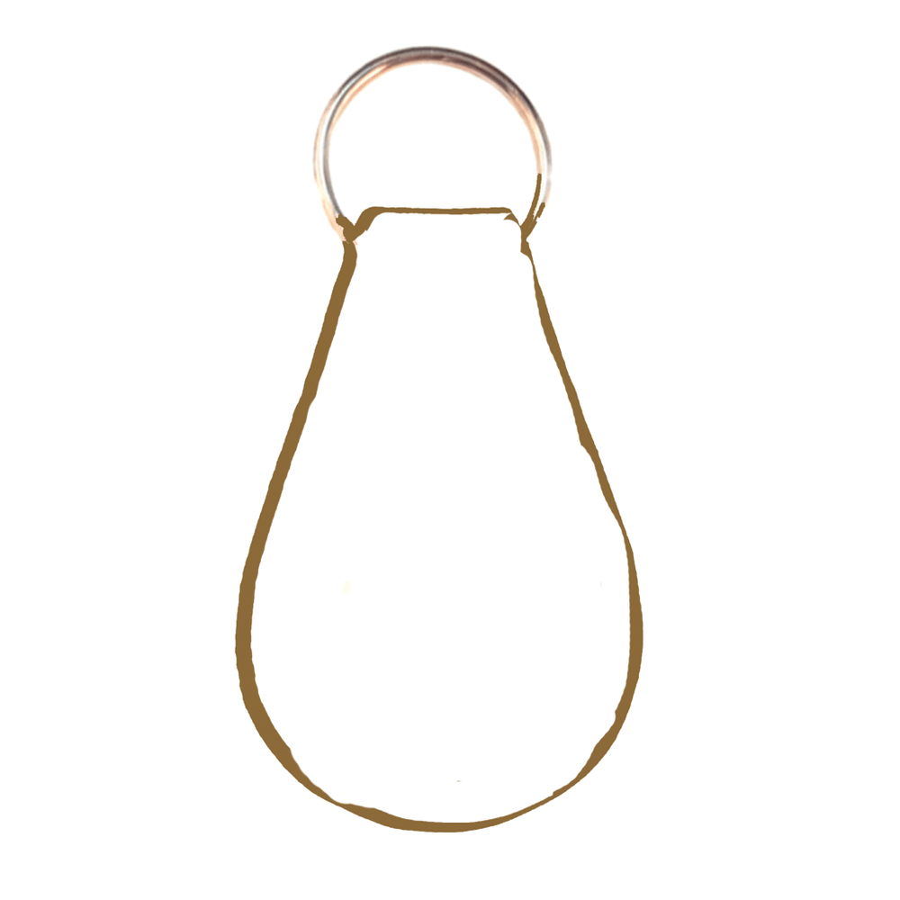 Branded Pear Shaped Keyfob with Dome