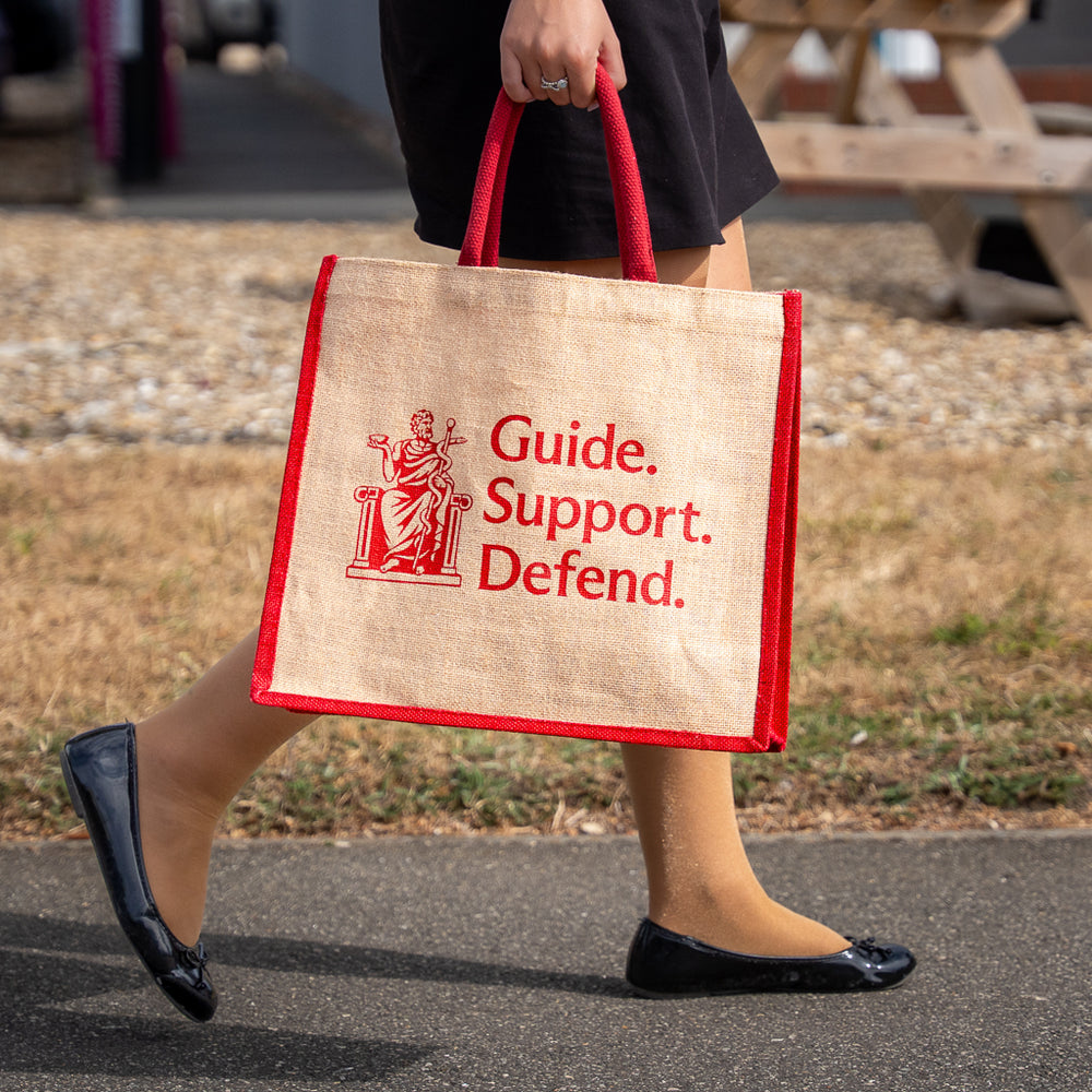 Aura Accented Jute Bag