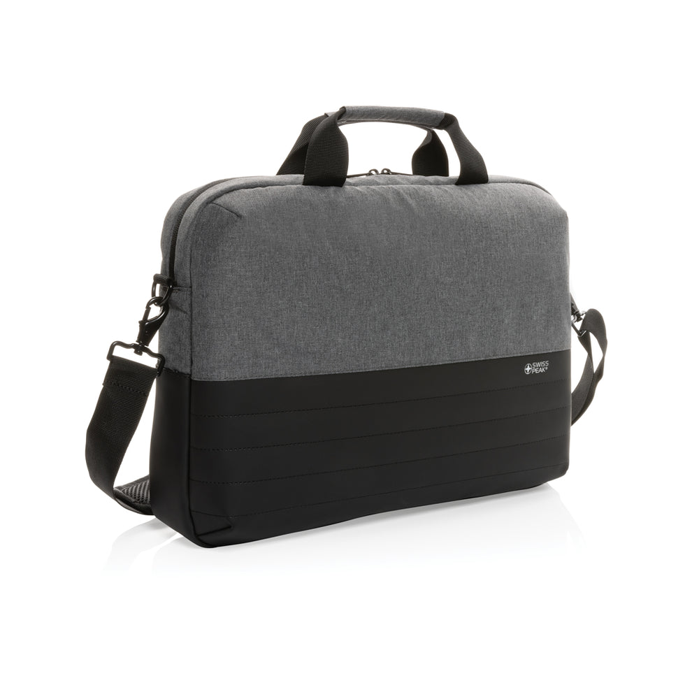 Branded Swiss Peak AWARE™ RFID 15.6'' laptop bag