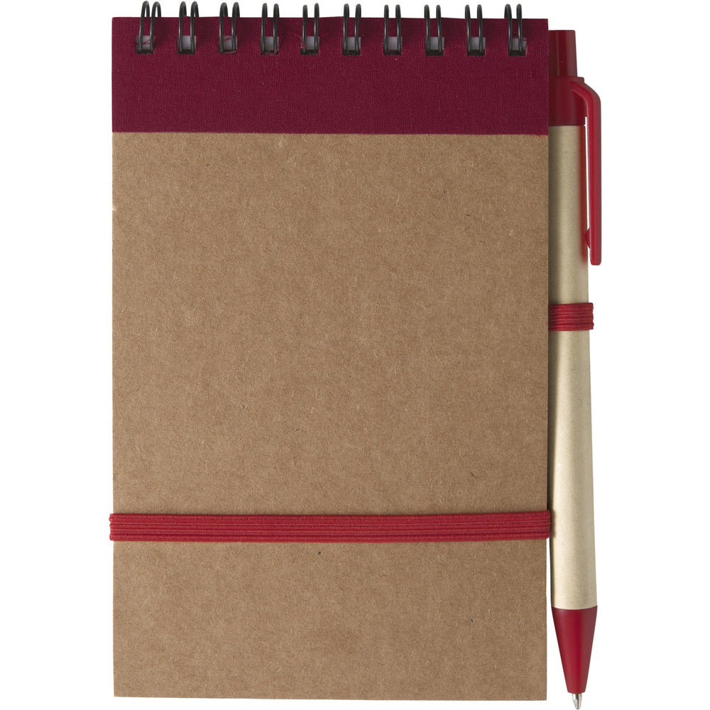 Branded Boraraigh Cardboard notebook with ballpen