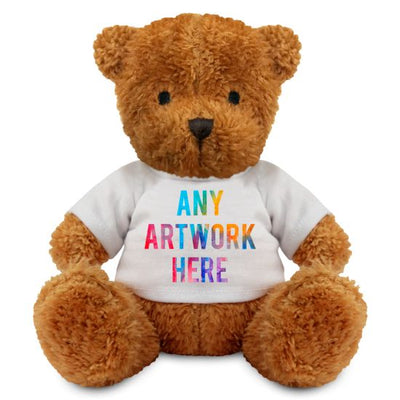 Printed 18cm James II Bear - White T-shirt