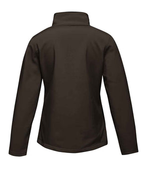 Regatta Ladies Ablaze Printable Soft Shell Jacket Black/Classic Red