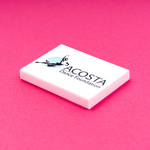 Branded erasers with printed logo
