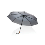 Branded 20.5" Impact AWARE™ RPET 190T Pongee bamboo mini umbrella