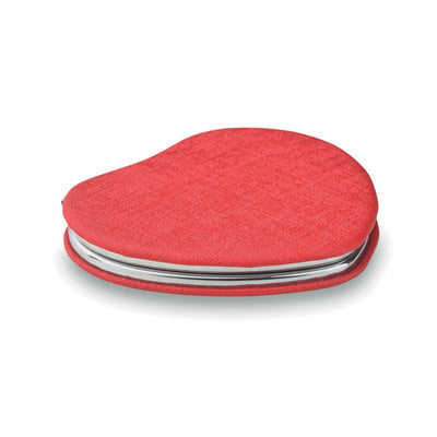 Red Heart Shaped double sided mirror made with PU Leather exterior