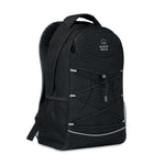 600D RPET backpack with front cords