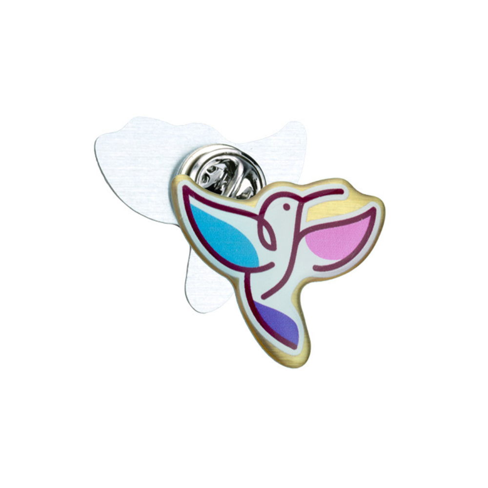 Bespoke Shape Metal Clutch Pin Badge - 25mm