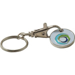 Branded Trolley Coin Keyring (Stamped Iron Soft Enamel Infill)