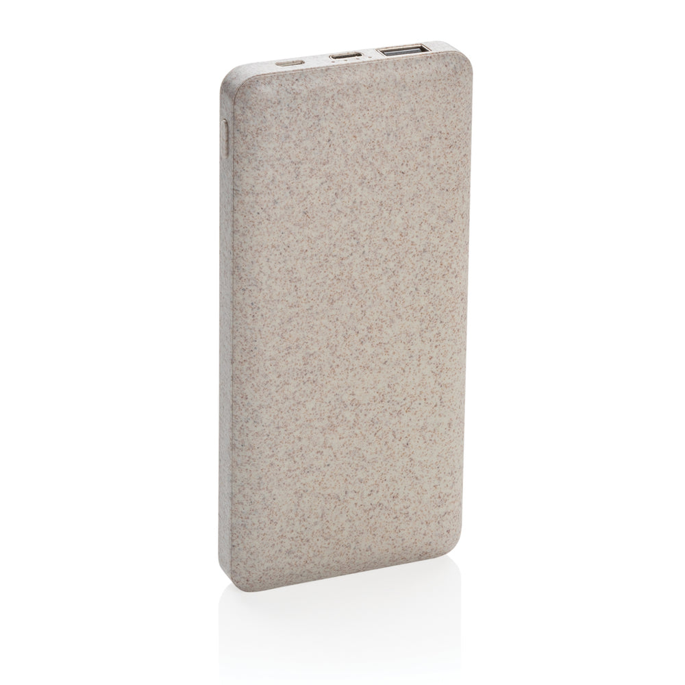 Branded 10.000 mah wheat straw powerbank