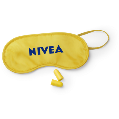 Branded Eye Mask with Ear Plugs Set