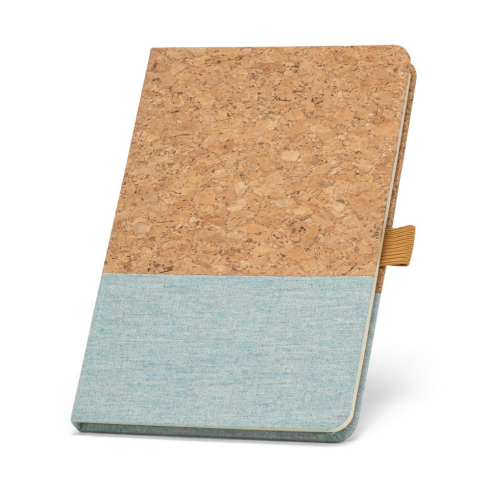 Klee A5 Cork and Linen Notebook Blue