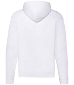 Fruit of the Loom Classic Zip Hooded Sweatshirt White