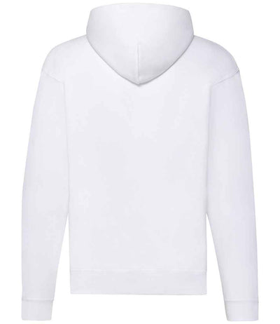 Fruit of the Loom Classic Zip Hooded Sweatshirt White