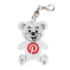 Branded Teddy Hard Reflective Keyrings