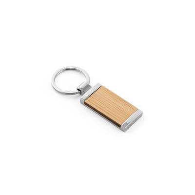 HOMER SQUARE. Rectangular bamboo keyring