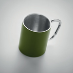 Branded Double wall metal mug 300 ml