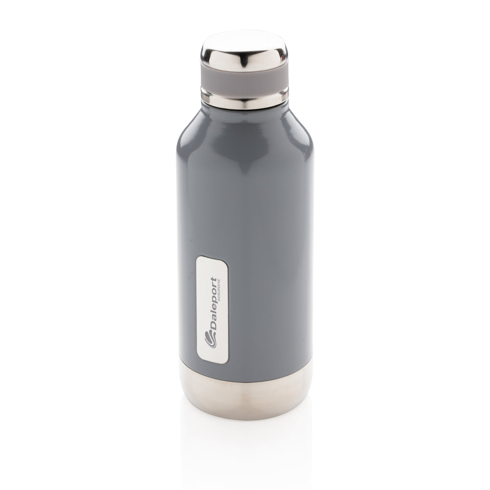 Branded Leak proof vacuum bottle with logo plate