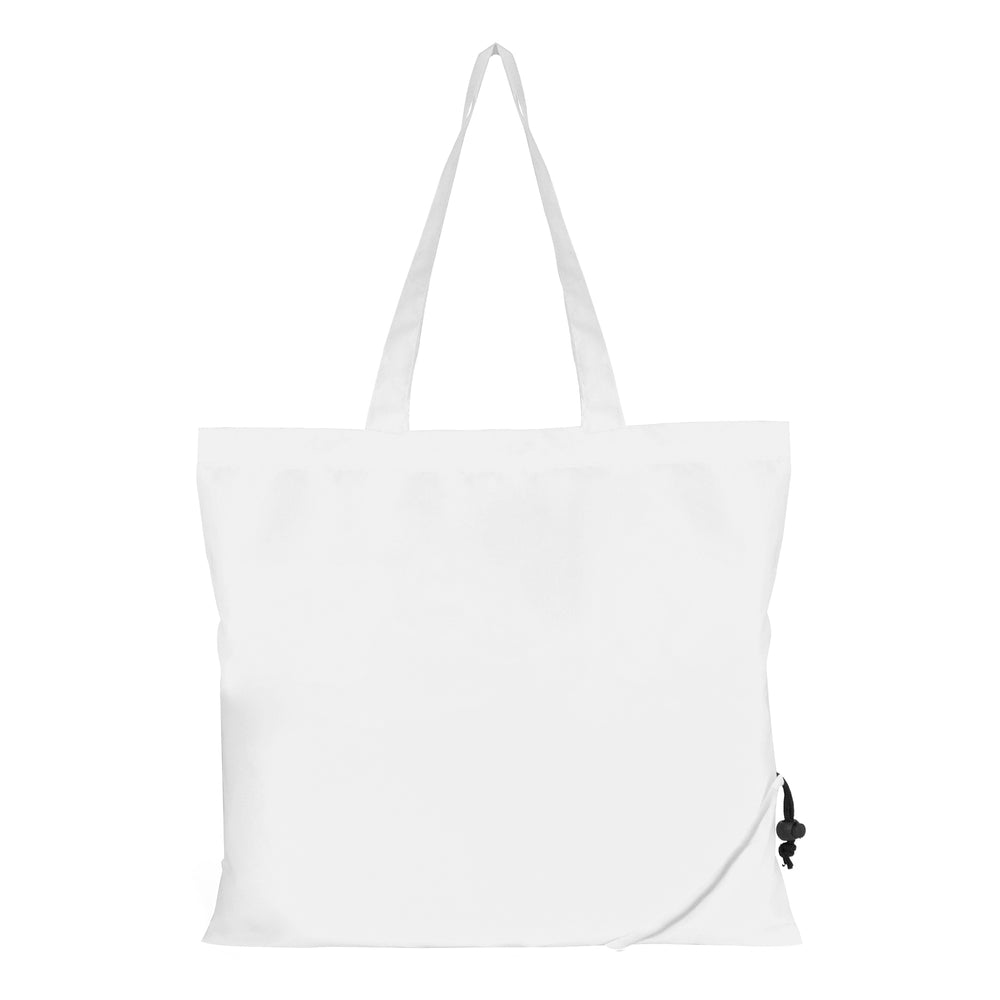 Branded Bayford 190T Polyester foldable pullstring shopper bag