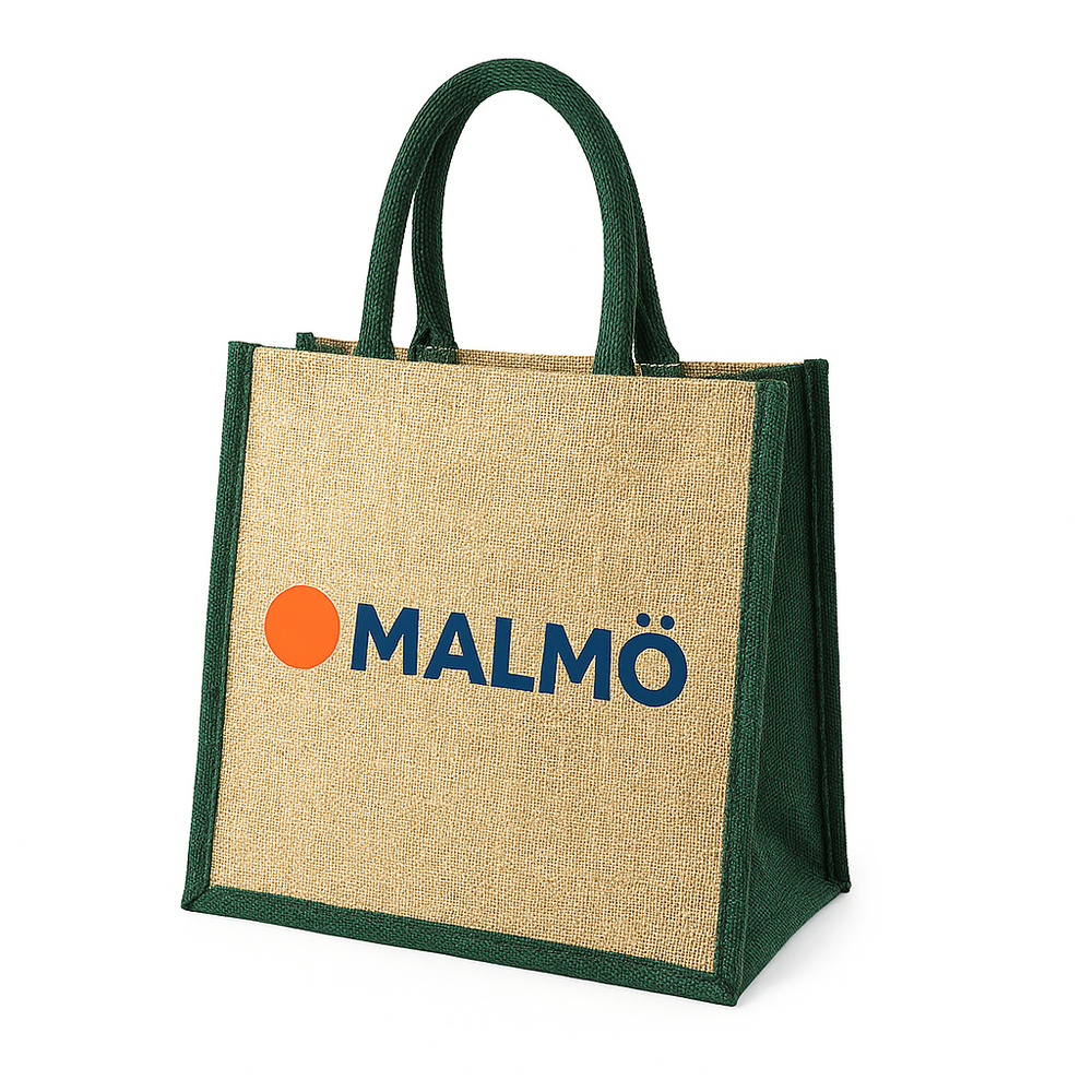 Malmo Accented Medium Jute Bag