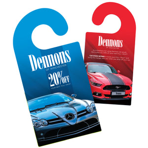 In-Car Hanger for In-Car Promotions - Printed 2 Sides