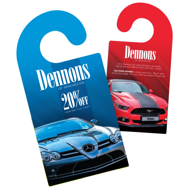 In-Car Hanger for In-Car Promotions - Printed 2 Sides