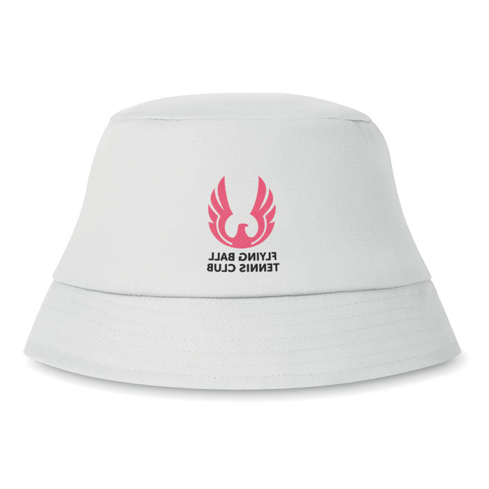 Branded Cotton sun hat 160 gr/m²