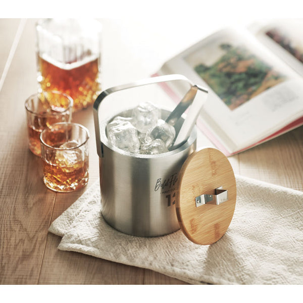 Branded Double walled 1.2L Ice bucket