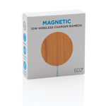 10W bamboo magnetic wireless charger