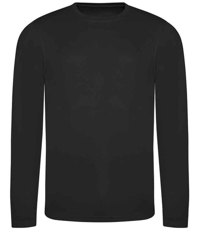 AWDis Cool Long Sleeve Wicking T-Shirt Jet Black