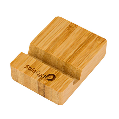 Branded Holt Bamboo Phone Stand