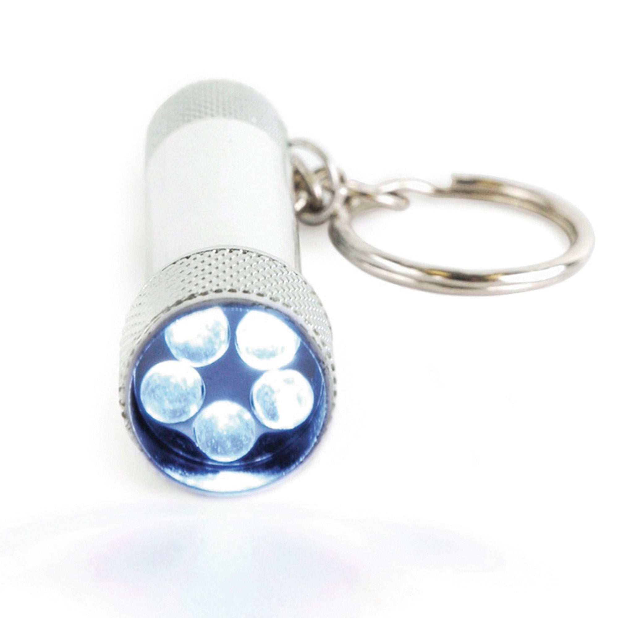 Keyring Torch 5 LED Metal flashlight – Totally Branded